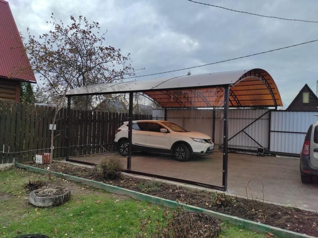 Прозрачные шторы ПВХ для навеса под автомобиль в Севске